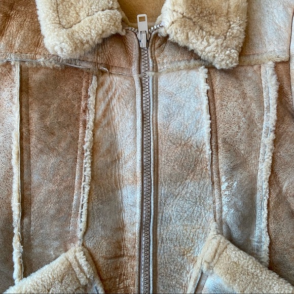 Vintage Leather Attic Shearling Sheepskin Jacket - Picture 6 of 16
